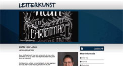 Desktop Screenshot of letterkunst.nl