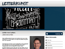 Tablet Screenshot of letterkunst.nl